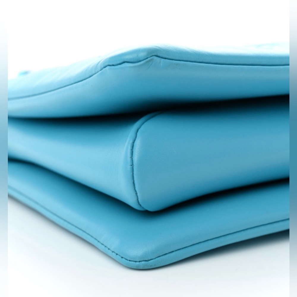 LOUIS VUITTON Lambskin Embossed Monogram Coussin PM in Turquoise - Picture 5 of 9
